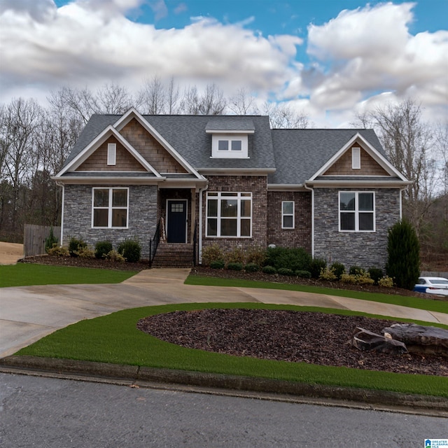 view of craftsman inspired home