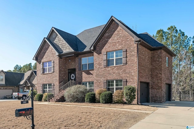 view of front facade featuring a garage