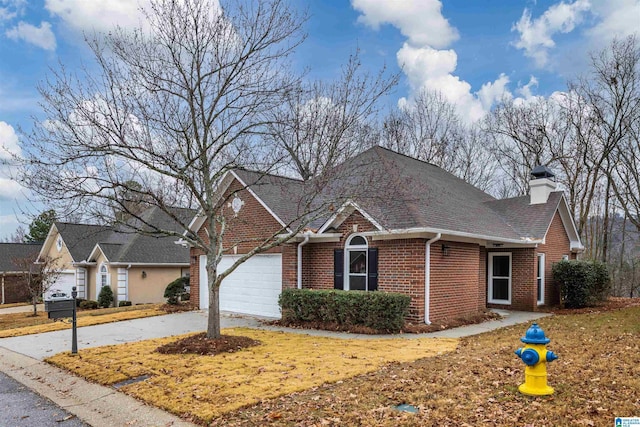 view of front of home featuring a garage