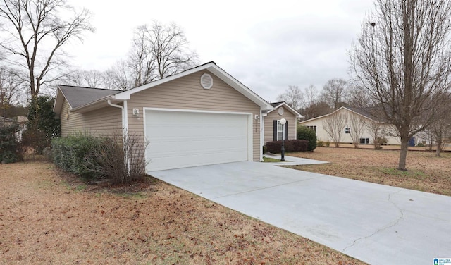 single story home featuring a garage