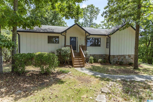 view of ranch-style home