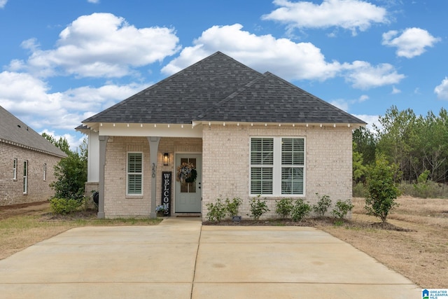 view of front of house with covered porch