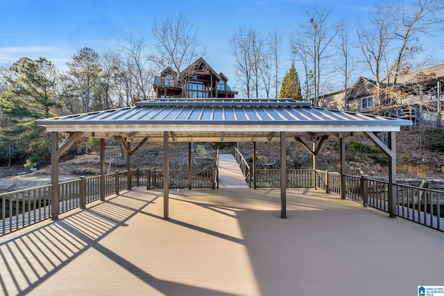 view of home's community with a gazebo