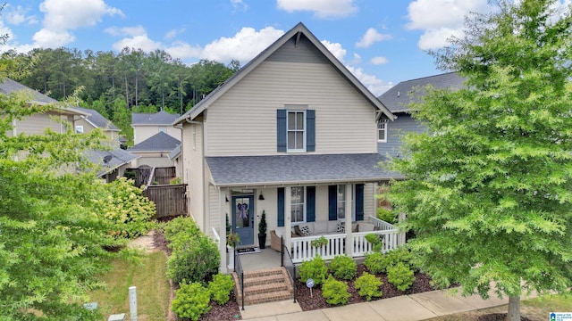 view of front of house featuring a porch