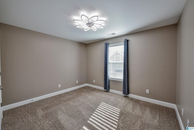 view of carpeted empty room