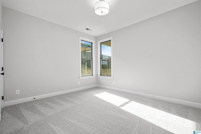 view of carpeted empty room