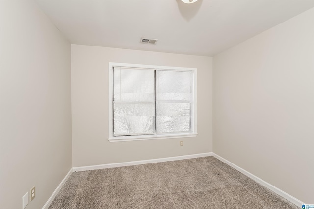 spare room with carpet floors