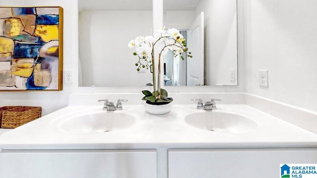 bathroom featuring vanity