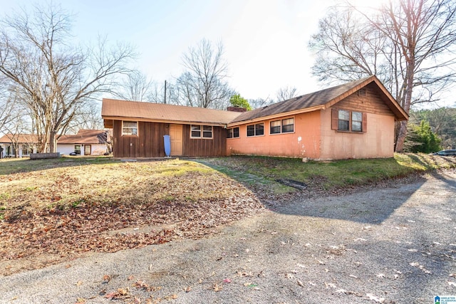 view of ranch-style home