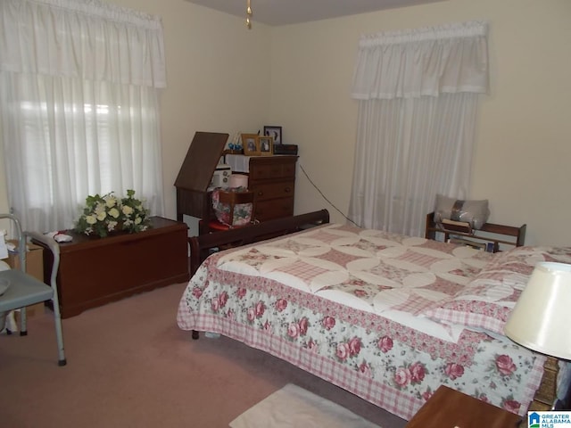 bedroom featuring carpet floors