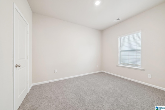 view of carpeted empty room