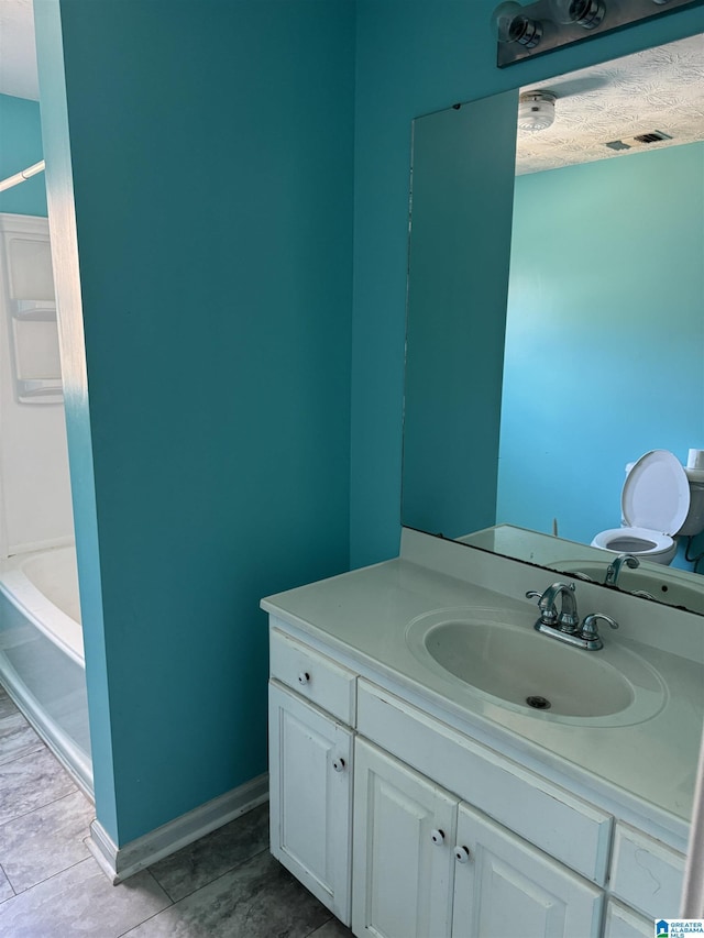 bathroom featuring vanity and tile patterned floors