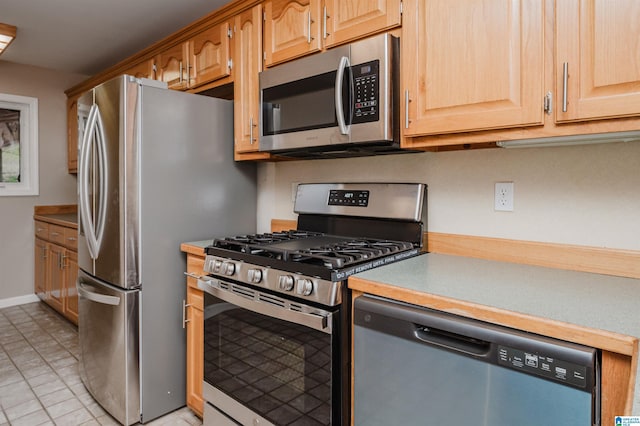 kitchen featuring appliances with stainless steel finishes