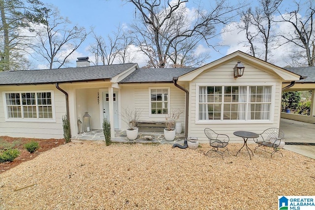 view of back of property