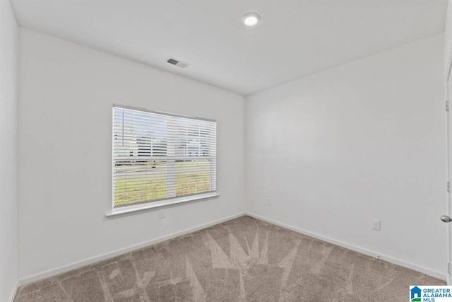 view of carpeted empty room