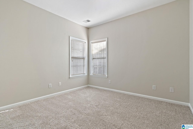 view of carpeted empty room