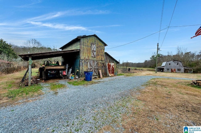 view of outbuilding