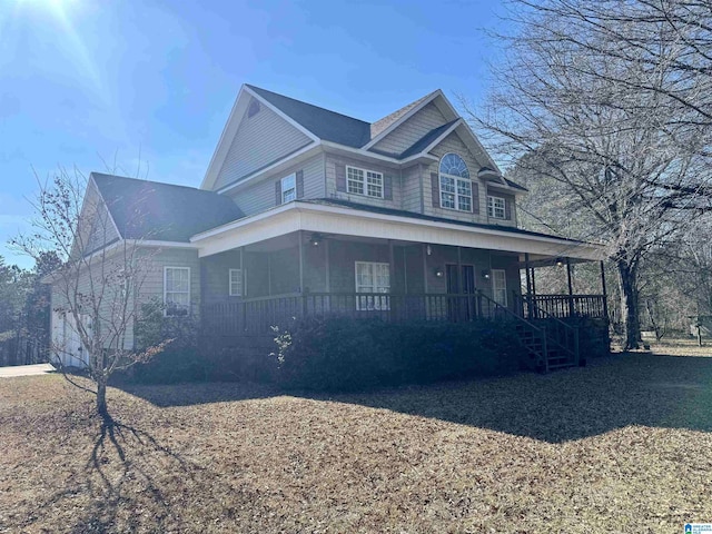 view of front of house with a porch