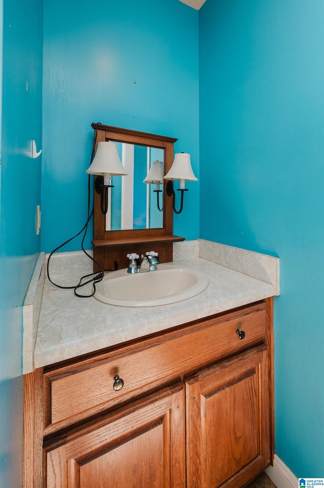 bathroom with vanity