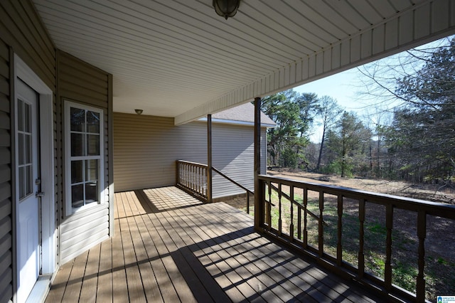 view of deck