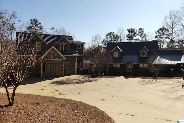 view of property featuring a garage