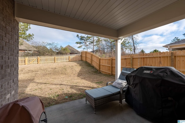 view of patio / terrace with grilling area