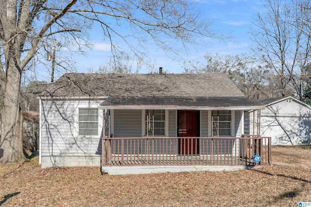 bungalow-style home with a porch