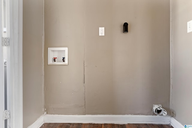 washroom featuring hookup for an electric dryer and hookup for a washing machine