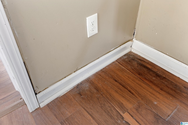 room details with hardwood / wood-style flooring