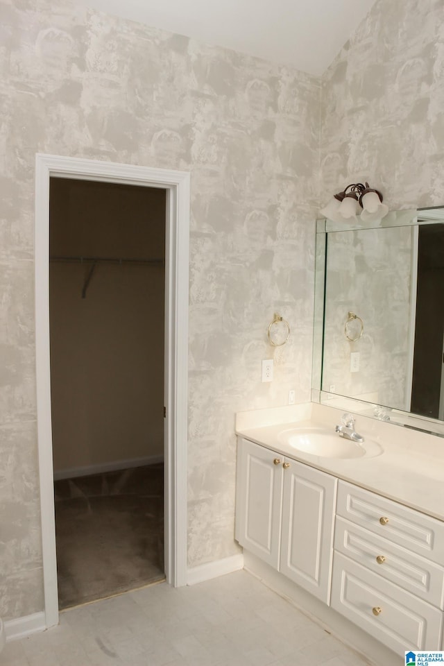 bathroom with vanity