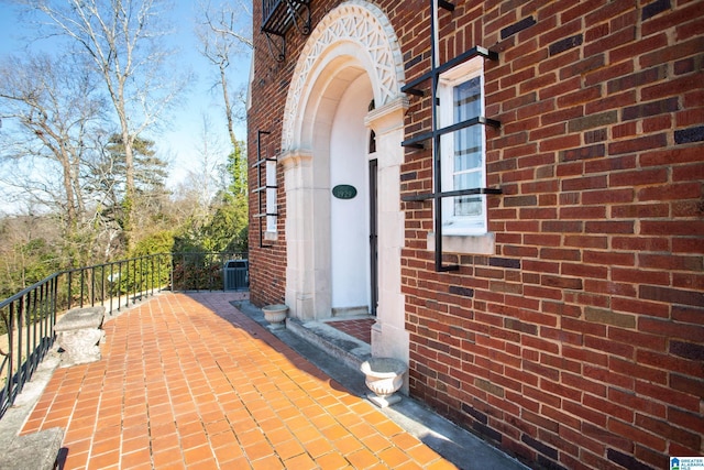 property entrance featuring central air condition unit