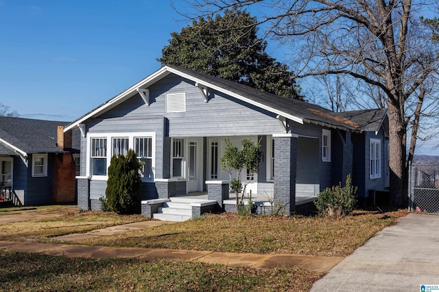 bungalow with a porch