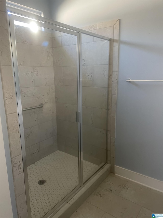 bathroom with walk in shower