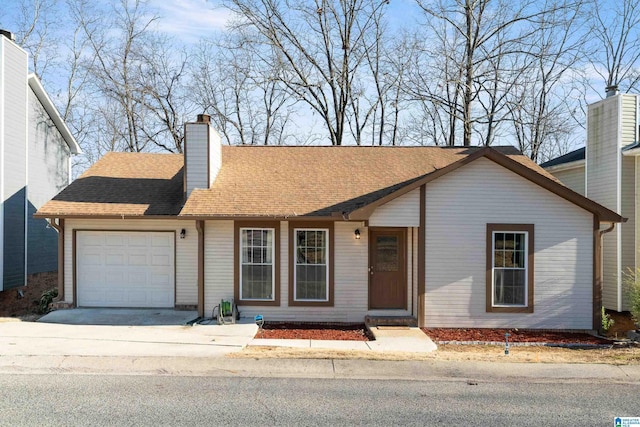 ranch-style house with a garage