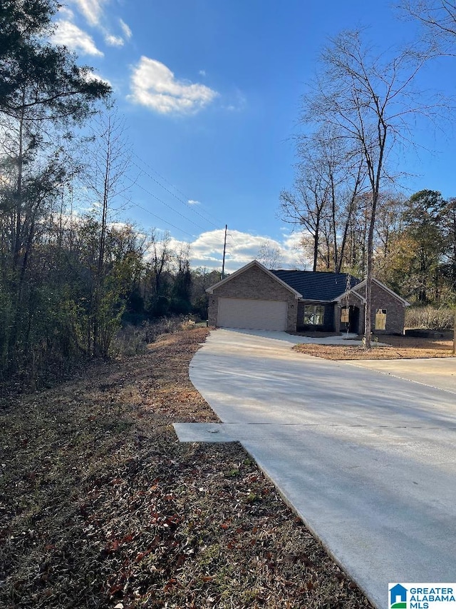 view of front of house featuring a garage