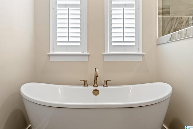 bathroom with a bathing tub