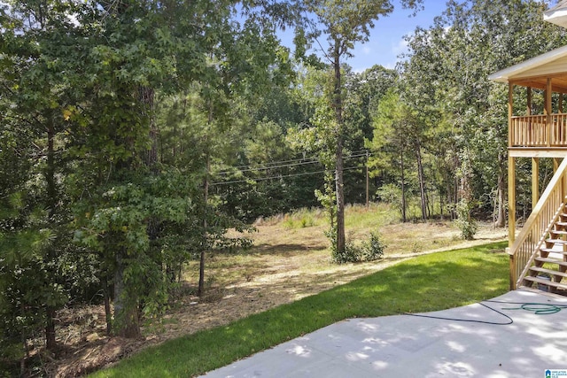 view of yard featuring a patio area