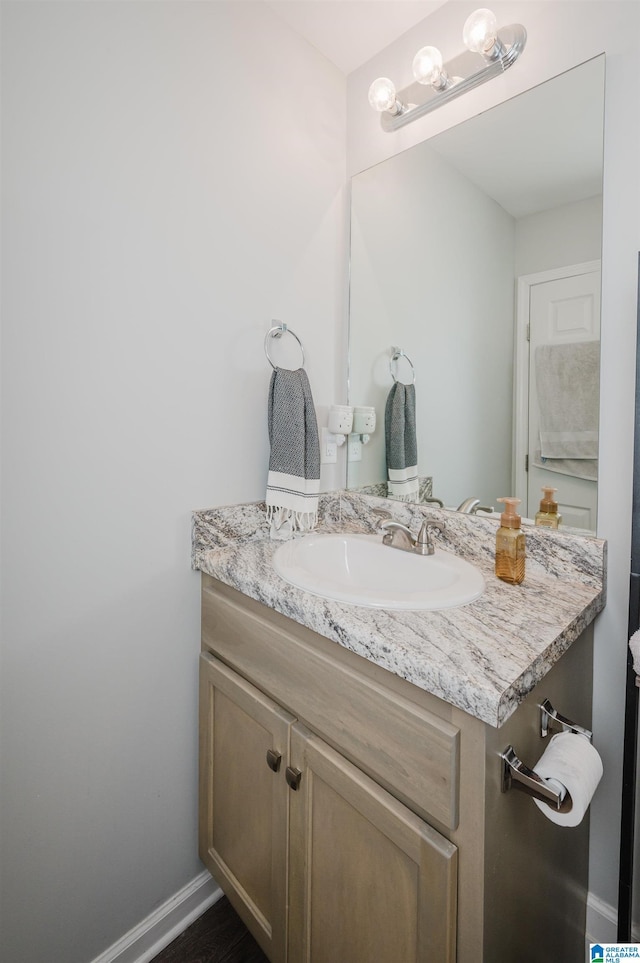 bathroom featuring vanity