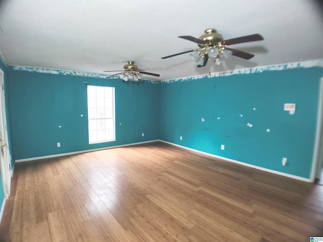55 Jeter Rd, Talladega, AL 35160 - empty room featuring ceiling fan and wood-type flooring