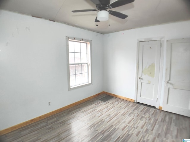 55 Jeter Rd, Talladega, AL 35160 - spare room featuring ceiling fan and light hardwood / wood-style flooring