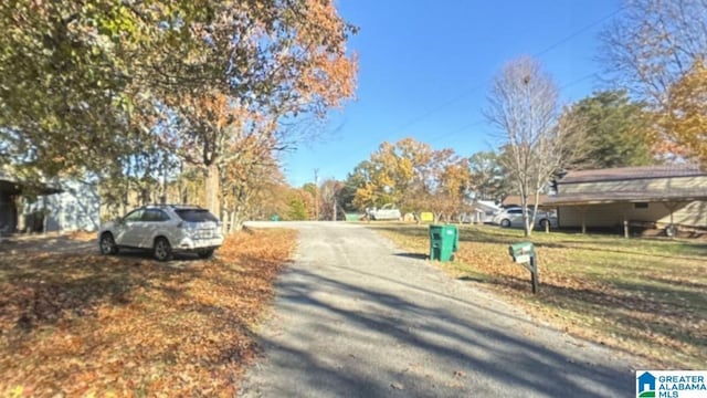 view of road