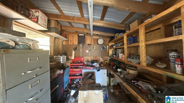 view of storage room