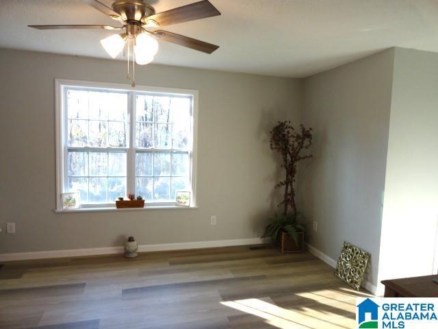 unfurnished room featuring wood-type flooring