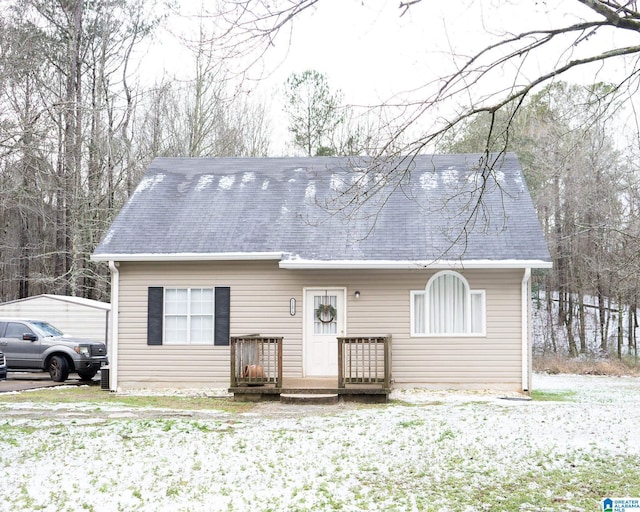 view of front of home