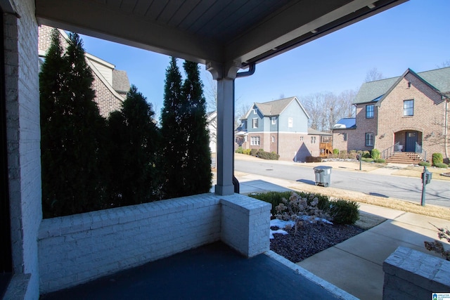 view of patio with covered porch