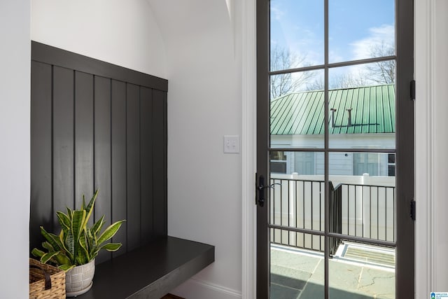 view of mudroom