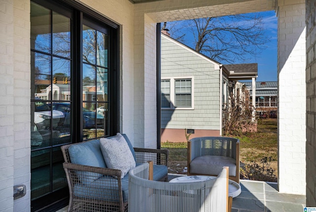 view of patio / terrace featuring a balcony