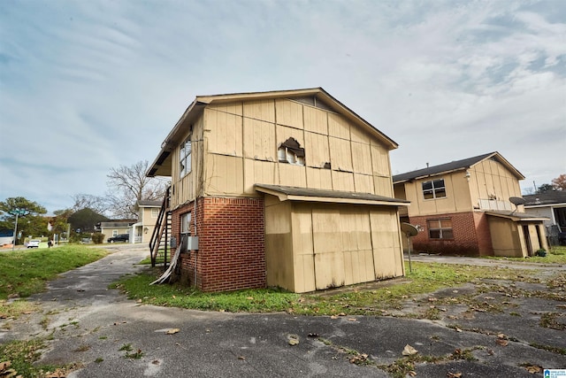 view of rear view of property