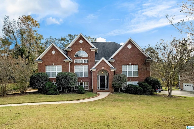 front of property with a front yard