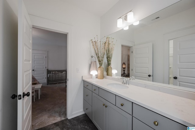 bathroom with vanity